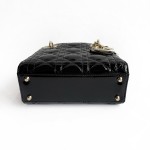 Dior Lady Dior Bag in Cannage Quilted Patent Leather